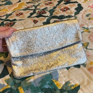Elegant Silver Clutch Bag